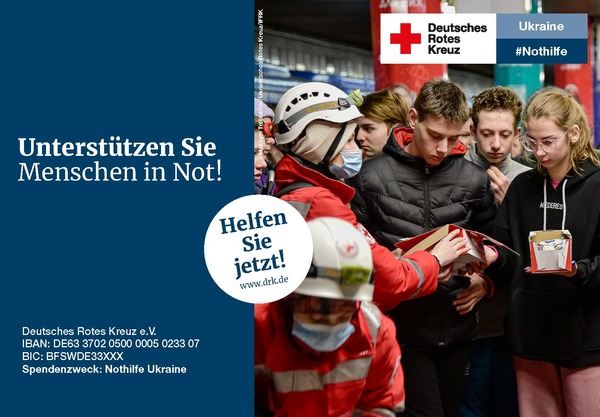 Spendenaufruf des DRK