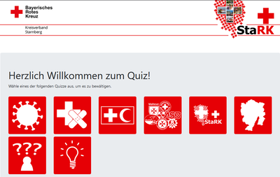Die Quizseite für die Jugendlichen unter  www.quiz.brk-jugend-gauting.de